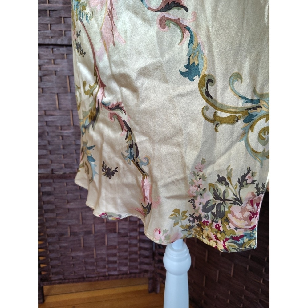 Vintage Victoria's Secret Silk Slip Dress Small Ethereal Dainty Floral Filigree - Picture 3 of 16